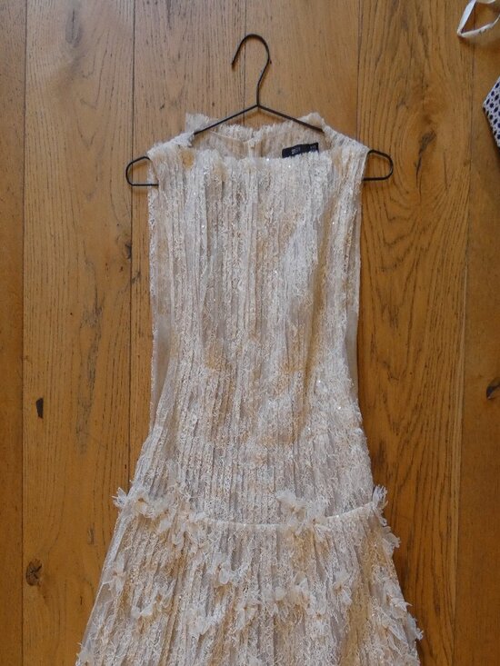 21Six Dresses & Skirts - Designer Cream Lace Mini Dress
